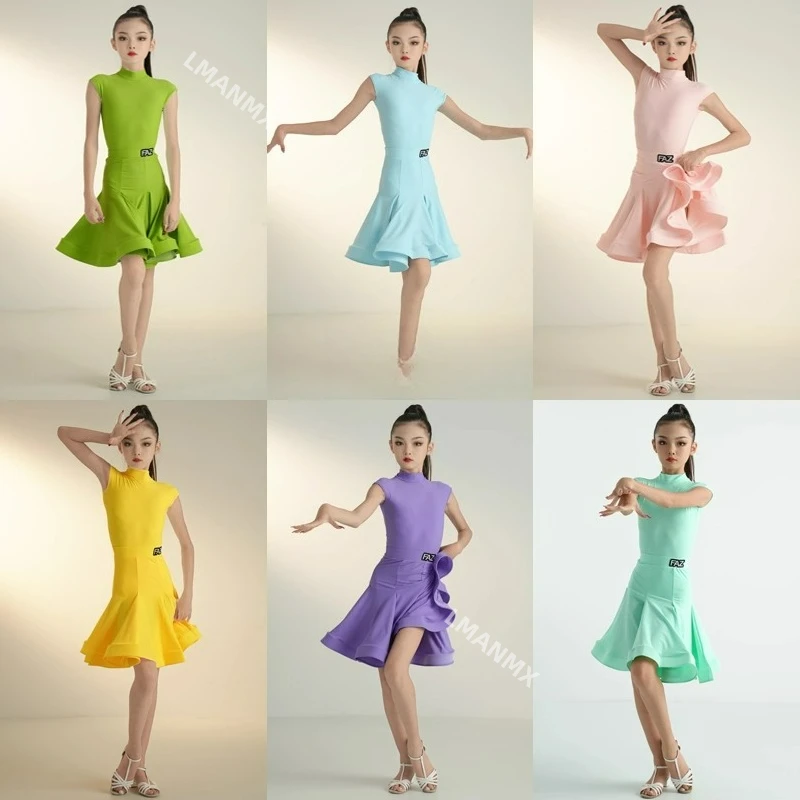 Новое летнее детское платье без рукавов для соревнований с большими качелями для латинских выступлений для девочек
Новое летнее детское платье без рукавов для соревнований с большими качелями для латинских выступлений для девочек