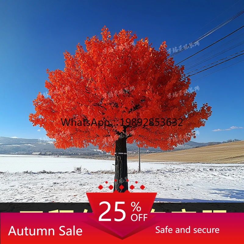 LY Artificial Red Maple Tree Maple Leaf Tree Fake Maple Tree Large Mall Hotel Decoration Indoor Outdoor Square Hall 
LY Artificial Red Maple Tree Maple Leaf Tree Fake Maple Tree Large Mall Hotel Decoration Indoor Outdoor Square Hall