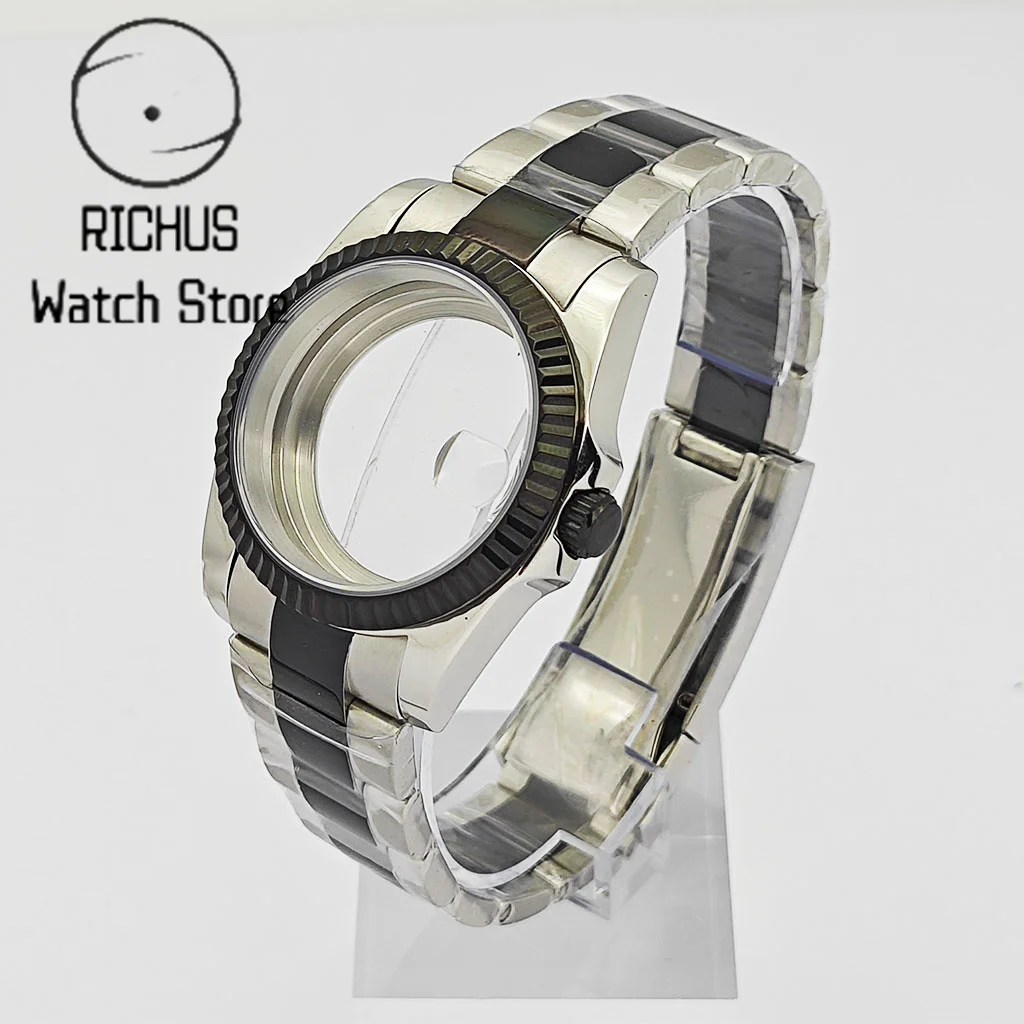 Корпус для часов NH35 36 мм/39 мм, серебристо-черный, с сапфировым стеклом, совместим с механизмами NH34, NH35, NH36, ETA2824, PT5000, аксессуары для часов
Корпус для часов NH35 36 мм/39 мм, серебристо-черный, с сапфировым стеклом, совместим с механизмами NH34, NH35, NH36, ETA2824, PT5000, аксессуары для часов