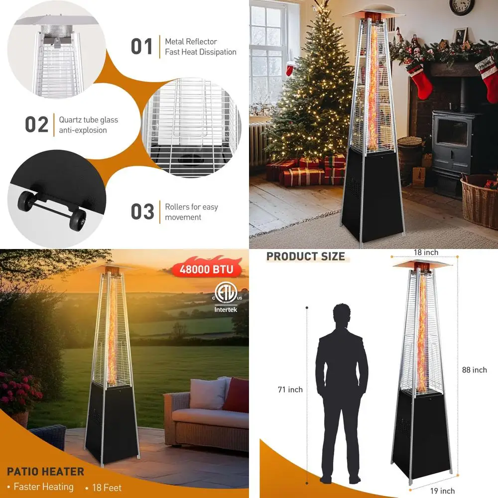 Уличный обогреватель Pyraoutdoor, 48000 Вт, на пропане, с отсоединяемыми колесами и защитным чехлом, для улицы или патио (черный)
Уличный обогреватель Pyraoutdoor, 48000 Вт, на пропане, с отсоединяемыми колесами и защитным чехлом, для улицы или патио (черный)