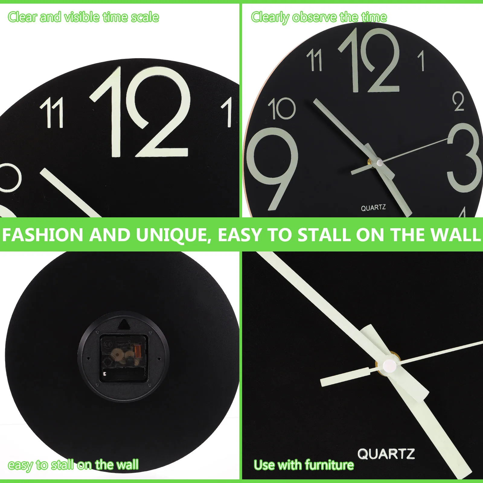 Luminous Wooden Desktop Clock Mute Quartz Operated Digital Nightlight Wall Hanging Clock Home Bedroom Decor
Luminous Wooden Desktop Clock Mute Quartz Operated Digital Nightlight Wall Hanging Clock Home Bedroom Decor