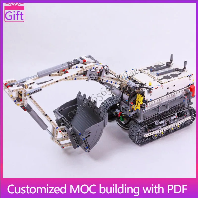 1985 PCS MOC Engineering Excavator Vehicle Model Custom DIY Creative Assembly Bricks Toys For Children Exquisite Birthday Gift
1985 PCS MOC Engineering Excavator Vehicle Model Custom DIY Creative Assembly Bricks Toys For Children Exquisite Birthday Gift