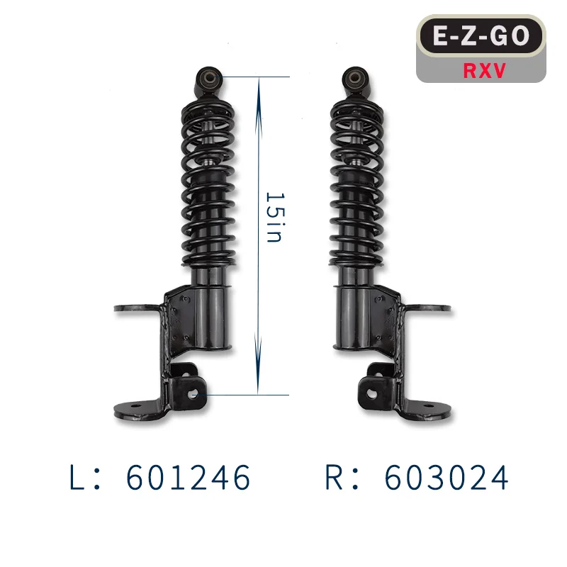 FOR EZGO RXV Golf Cart Driver Passenger Front Shock Strut Assembly 2008-UP OEM#603024/601246
FOR EZGO RXV Golf Cart Driver Passenger Front Shock Strut Assembly 2008-UP OEM#603024/601246