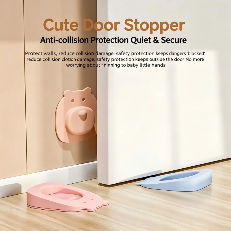 Cute Animal Silicone Door Stop 2-in-1 Punch-Free Anti-Slam Door Stopper & Bumper for Home Baby Safety Prevent Door Collision
Cute Animal Silicone Door Stop 2-in-1 Punch-Free Anti-Slam Door Stopper & Bumper for Home Baby Safety Prevent Door Collision