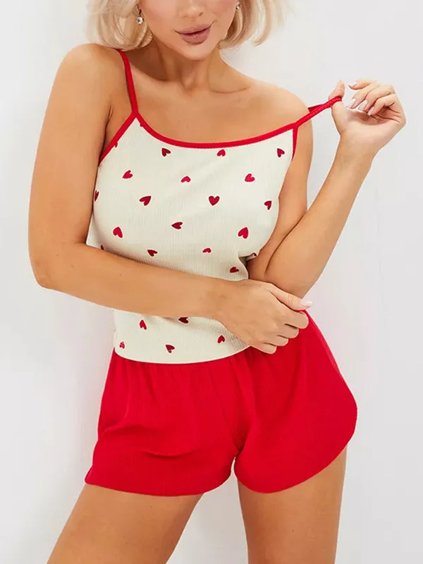 New Year 2024 Printed Pajamas Home Love Strap Shorts Casual Cute Strips Women's Women Clothing Sweet Fashion Women 2024 New 052K
New Year 2024 Printed Pajamas Home Love Strap Shorts Casual Cute Strips Women's Women Clothing Sweet Fashion Women 2024 New 052K