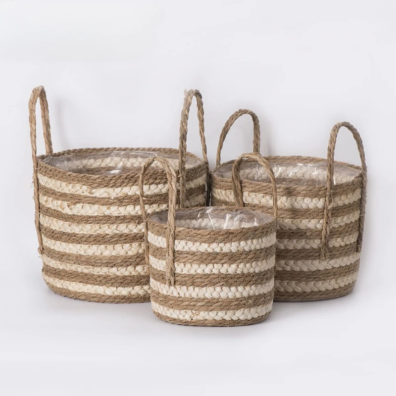 Grass Woven Flower Baskets Handmade Woven Indoor and Outdoor Hotel and Homestay Potted Plant Storage
Grass Woven Flower Baskets Handmade Woven Indoor and Outdoor Hotel and Homestay Potted Plant Storage