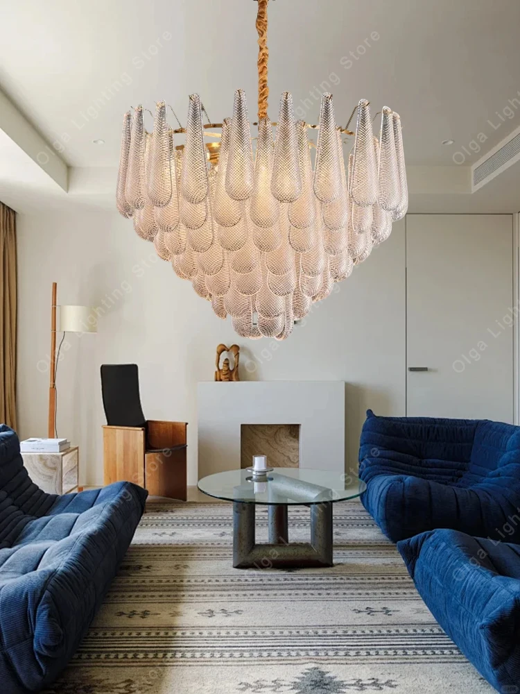 Nordic Luxury Multi-layer Glass Chandelier Lighting Home Decoration Big Glass-made Gold Hanging Lamps for Ceiling Lustres 2026
Nordic Luxury Multi-layer Glass Chandelier Lighting Home Decoration Big Glass-made Gold Hanging Lamps for Ceiling Lustres 2026