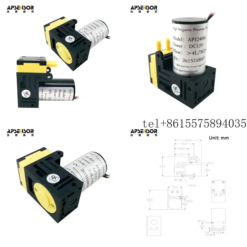 Hot Mini air Pump, High Negative Pressure Diaphragm air Pump, DC Brushless Motor, Industrial-grade Quality, Stable Flow, Low
Hot Mini air Pump, High Negative Pressure Diaphragm air Pump, DC Brushless Motor, Industrial-grade Quality, Stable Flow, Low