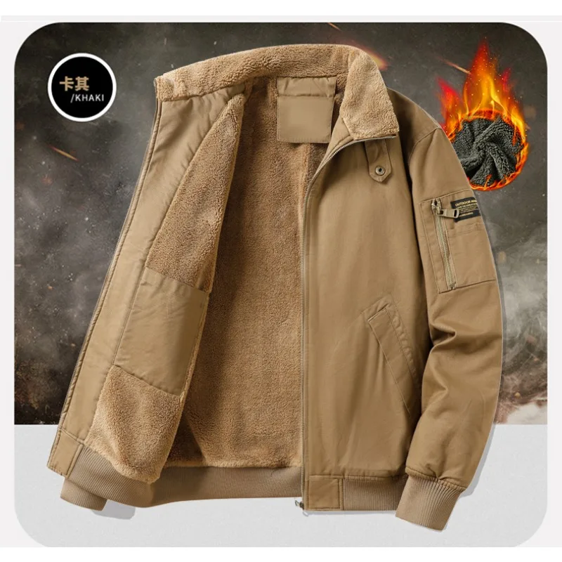 Новая модная мужская шерстяная теплая куртка, зимние рабочие брюки, уличное рабочее пальто, высококачественное хлопковое пальто с несколькими карманами, защита от холода
Новая модная мужская шерстяная теплая куртка, зимние рабочие брюки, уличное рабочее пальто, высококачественное хлопковое пальто с несколькими карманами, защита от холода