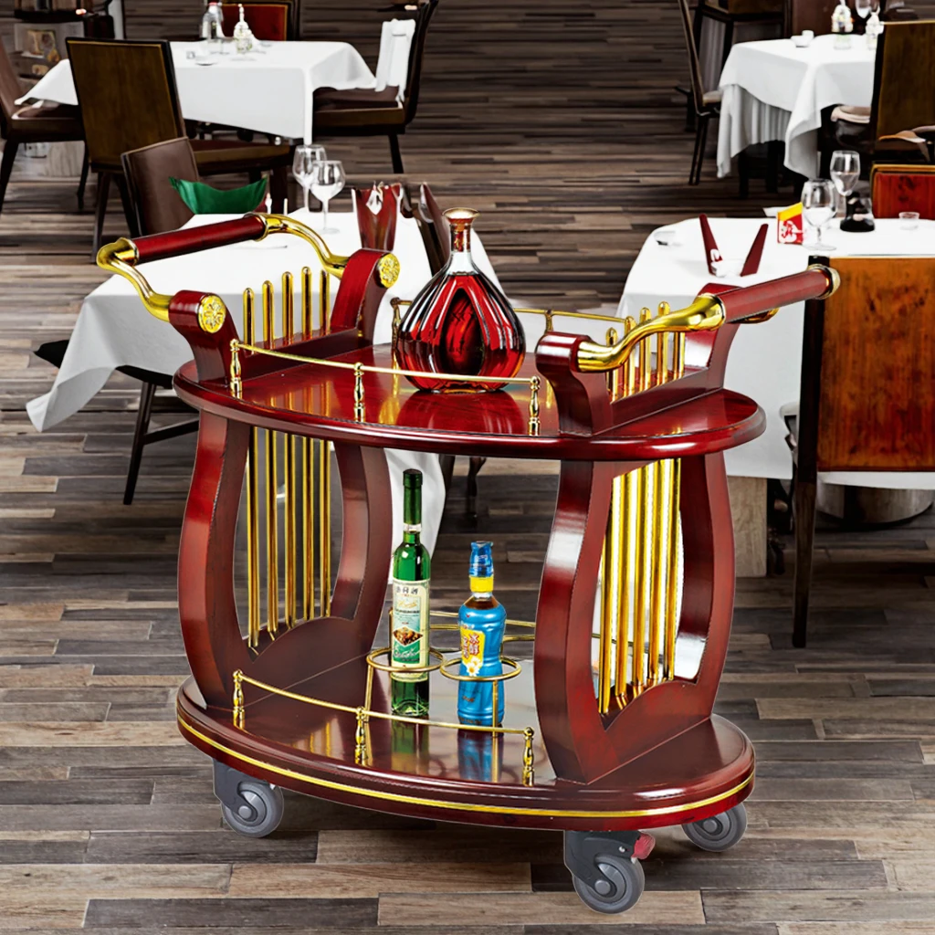 Классическая роскошная овальная тележка для напитков в деревянном стиле с функциями обслуживания для использования в отелях
Классическая роскошная овальная тележка для напитков в деревянном стиле с функциями обслуживания для использования в отелях