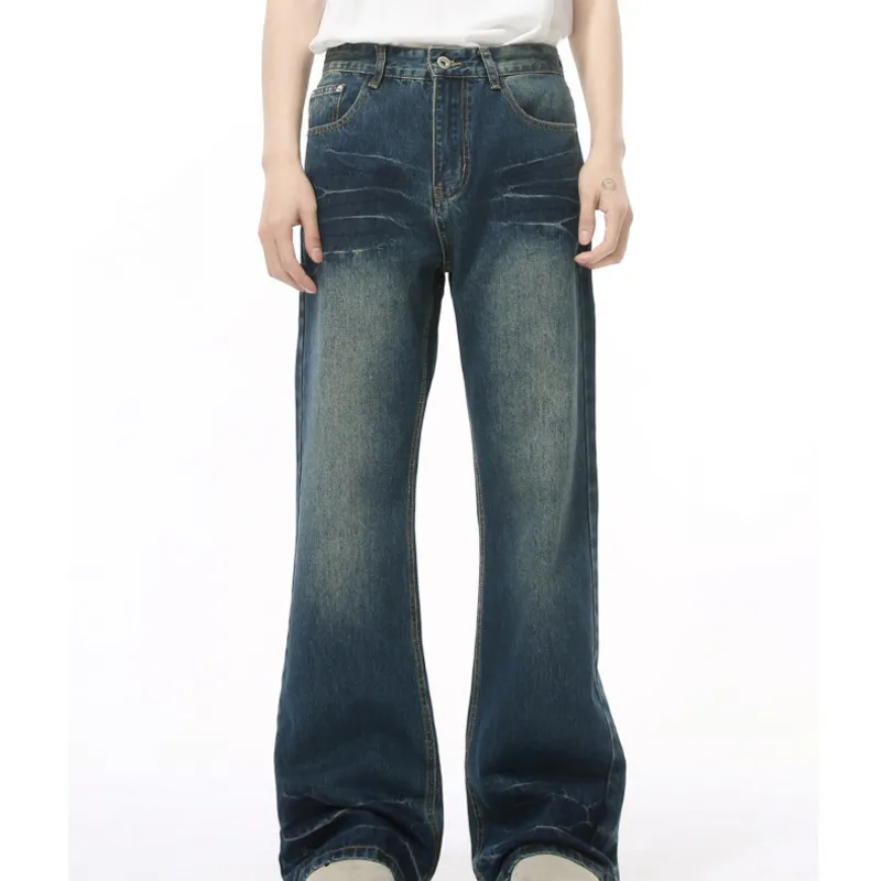 Мужские осенние новые модные трендовые белые повседневные свободные и простые прямые джинсы с микророгами и водной рябью
Мужские осенние новые модные трендовые белые повседневные свободные и простые прямые джинсы с микророгами и водной рябью