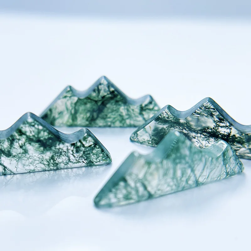 Natural Tree Moss Agate Mountain Shaped , Loose Gemstone For Jewelry Making, Brilliant Cut Moss Agate Calibrated Size 25x9x3mm
Natural Tree Moss Agate Mountain Shaped , Loose Gemstone For Jewelry Making, Brilliant Cut Moss Agate Calibrated Size 25x9x3mm