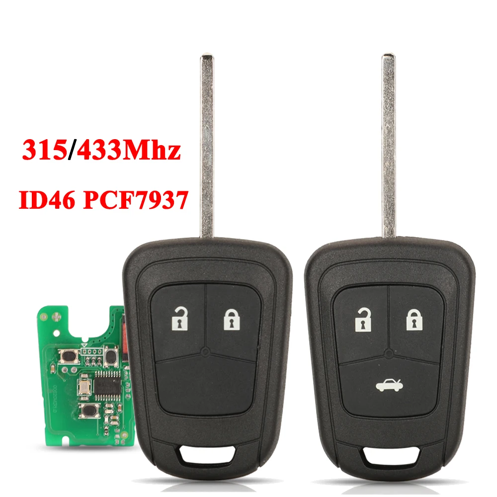 jingyuqin 315/433Mhz ID46 PCF7937 Remote Car Key For Opel ASTRA J 4 IV ZAFIRA C MOKKA Vauxhall CHEVROLET AVEO CRUZE MALIBU
jingyuqin 315/433Mhz ID46 PCF7937 Remote Car Key For Opel ASTRA J 4 IV ZAFIRA C MOKKA Vauxhall CHEVROLET AVEO CRUZE MALIBU