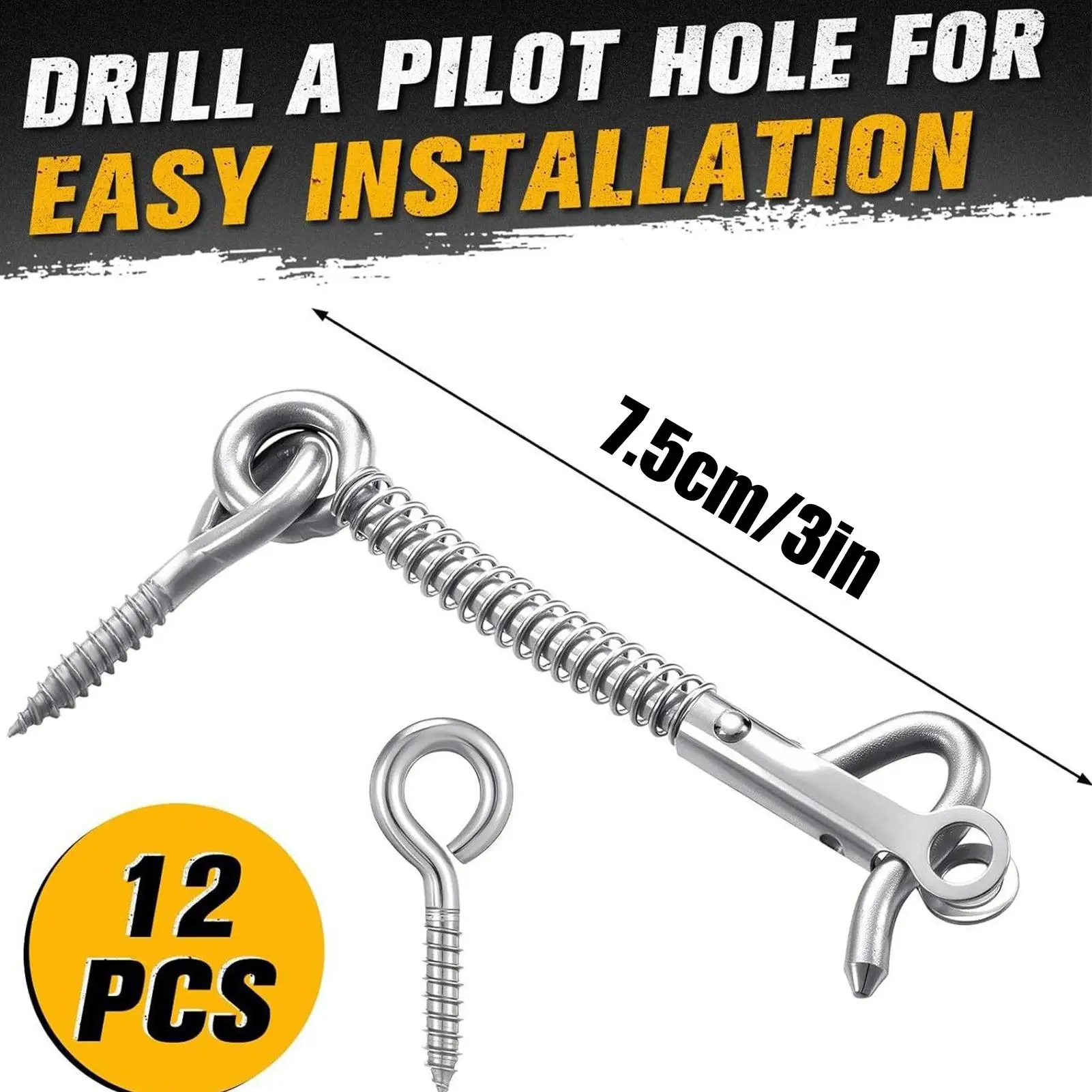 Stainless Steel Safety Latches Spring Loaded Security Hardware For Bathroom Shed Pool Gate Spa Screen Door Latch Set 12 Pieces
Stainless Steel Safety Latches Spring Loaded Security Hardware For Bathroom Shed Pool Gate Spa Screen Door Latch Set 12 Pieces
