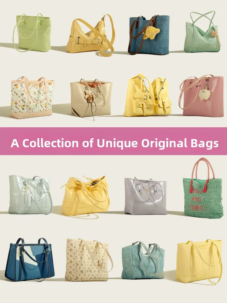 MuziKai Large Capacity Women's Tote Bag Fashionable Commuter Shoulder Bag for Work Spring Summer New 2026 Collection
MuziKai Large Capacity Women's Tote Bag Fashionable Commuter Shoulder Bag for Work Spring Summer New 2026 Collection
