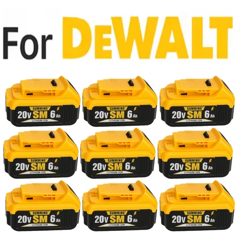 20V 6.0Ah Li-ion Battery for Dewalt Cordless Power Tools Replacement Compatible with DCB206 DCB205 DCB204 DCB200
20V 6.0Ah Li-ion Battery for Dewalt Cordless Power Tools Replacement Compatible with DCB206 DCB205 DCB204 DCB200