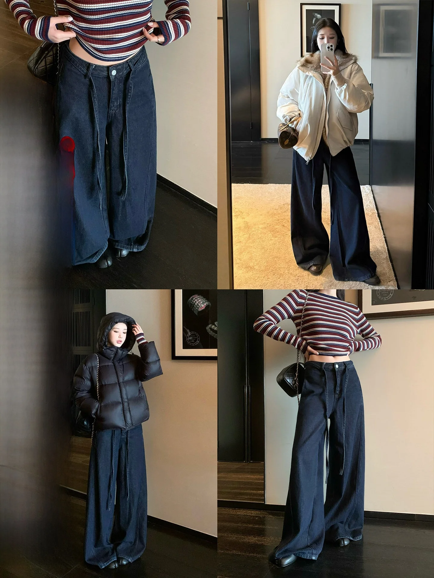 Джинсы BULENG с широкими штанинами и завязками, женские повседневные джинсы с высокой талией, прямой крой, эффект похудения, на все сезоны
Джинсы BULENG с широкими штанинами и завязками, женские повседневные джинсы с высокой талией, прямой крой, эффект похудения, на все сезоны