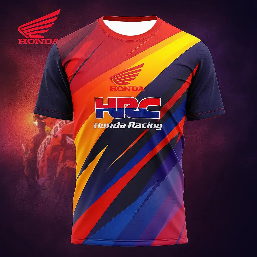 Футболка Honda Racing униформы для лета, спорта на открытом воздухе, быстросохнущий велосипедный трикотаж для мотоциклистов, гонщиков, Abbigliamento Moto
Футболка Honda Racing униформы для лета, спорта на открытом воздухе, быстросохнущий велосипедный трикотаж для мотоциклистов, гонщиков, Abbigliamento Moto