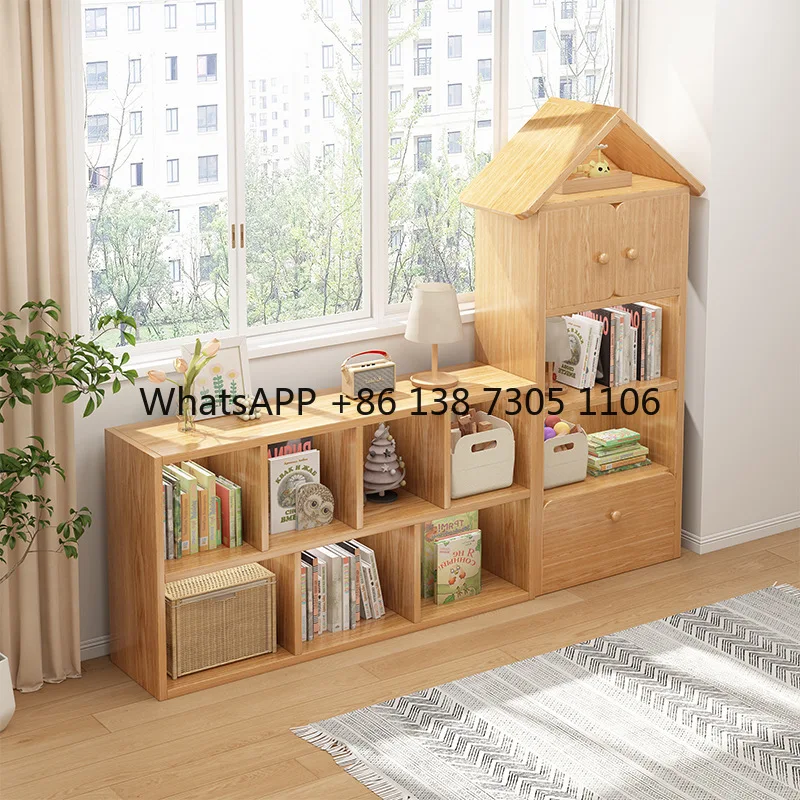 Solid wood bookshelf floor-to-ceiling storage kindergarten reading area free combination toy storage cabinet household bookcase
Solid wood bookshelf floor-to-ceiling storage kindergarten reading area free combination toy storage cabinet household bookcase