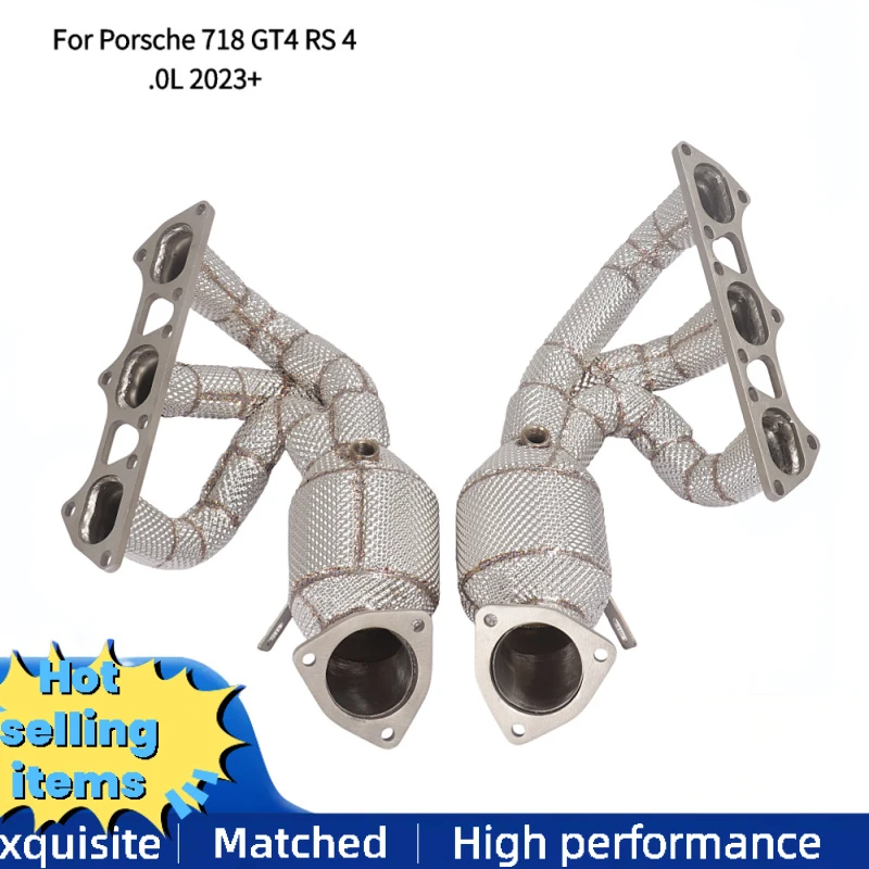 SS304 High Flow Insulated Exhaust Manifold for Porsche 718 GT4 RS 4.0L 2023+ Exhaust Pipe Downpipe Performance Tuning
SS304 High Flow Insulated Exhaust Manifold for Porsche 718 GT4 RS 4.0L 2023+ Exhaust Pipe Downpipe Performance Tuning