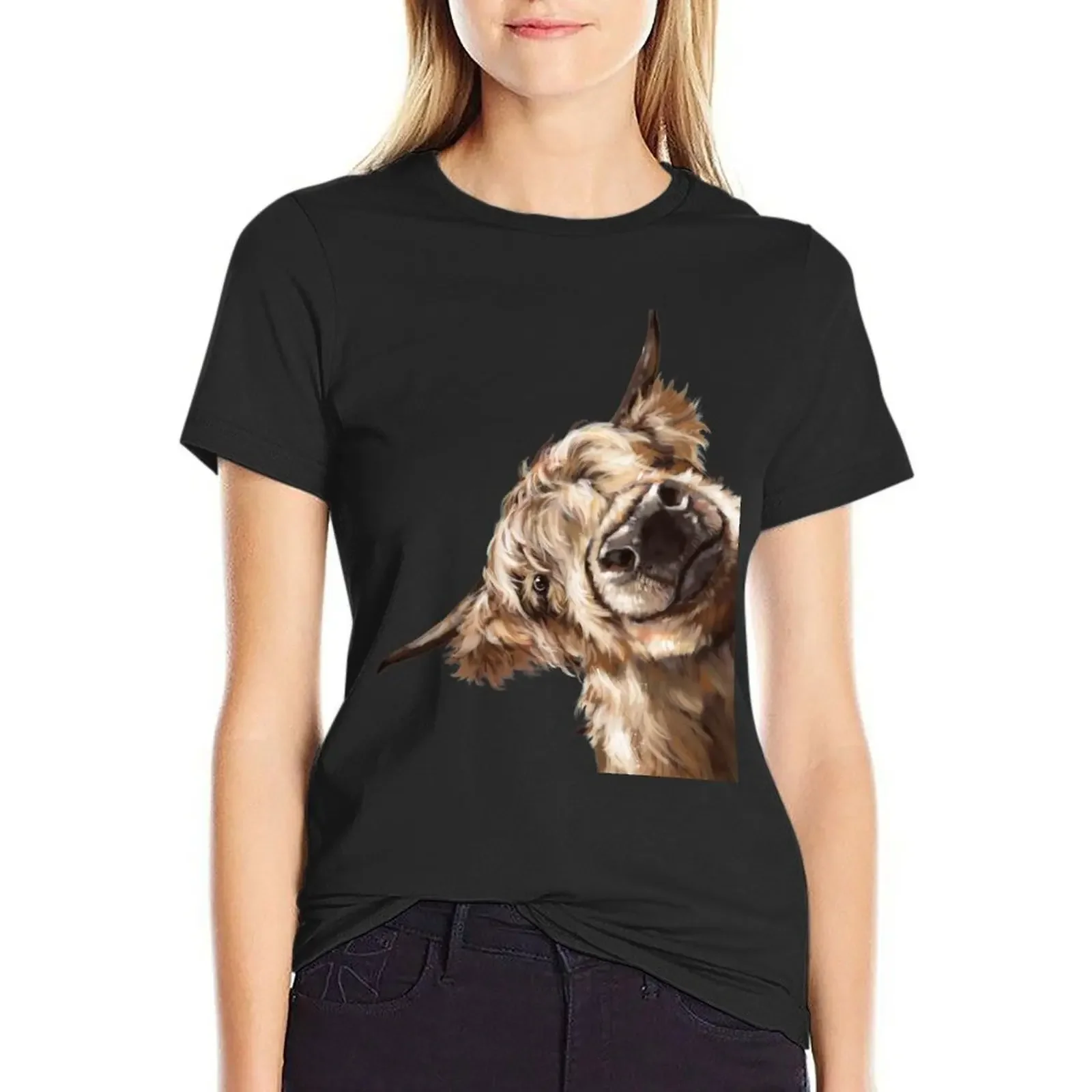 Sneaky Highland Cow T-Shirt blacks funnys Female clothing korean fashion Women t shirt
Sneaky Highland Cow T-Shirt blacks funnys Female clothing korean fashion Women t shirt
