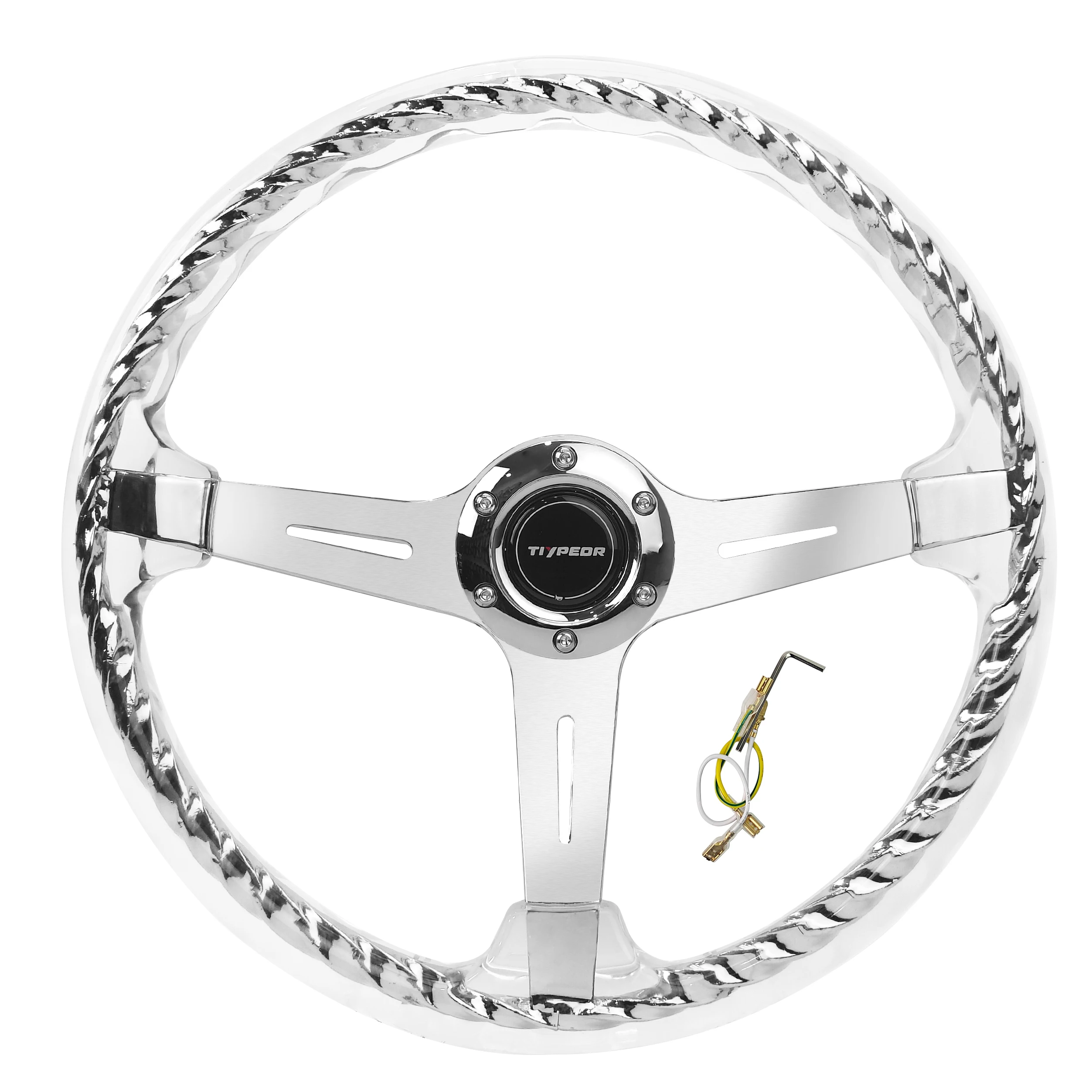 TIYPEOR Brand 14inch Transparent Acrylic Steering Wheel Japanese Hitman Style Hitman Steel Ring Steering Wheel,
TIYPEOR Brand 14inch Transparent Acrylic Steering Wheel Japanese Hitman Style Hitman Steel Ring Steering Wheel,