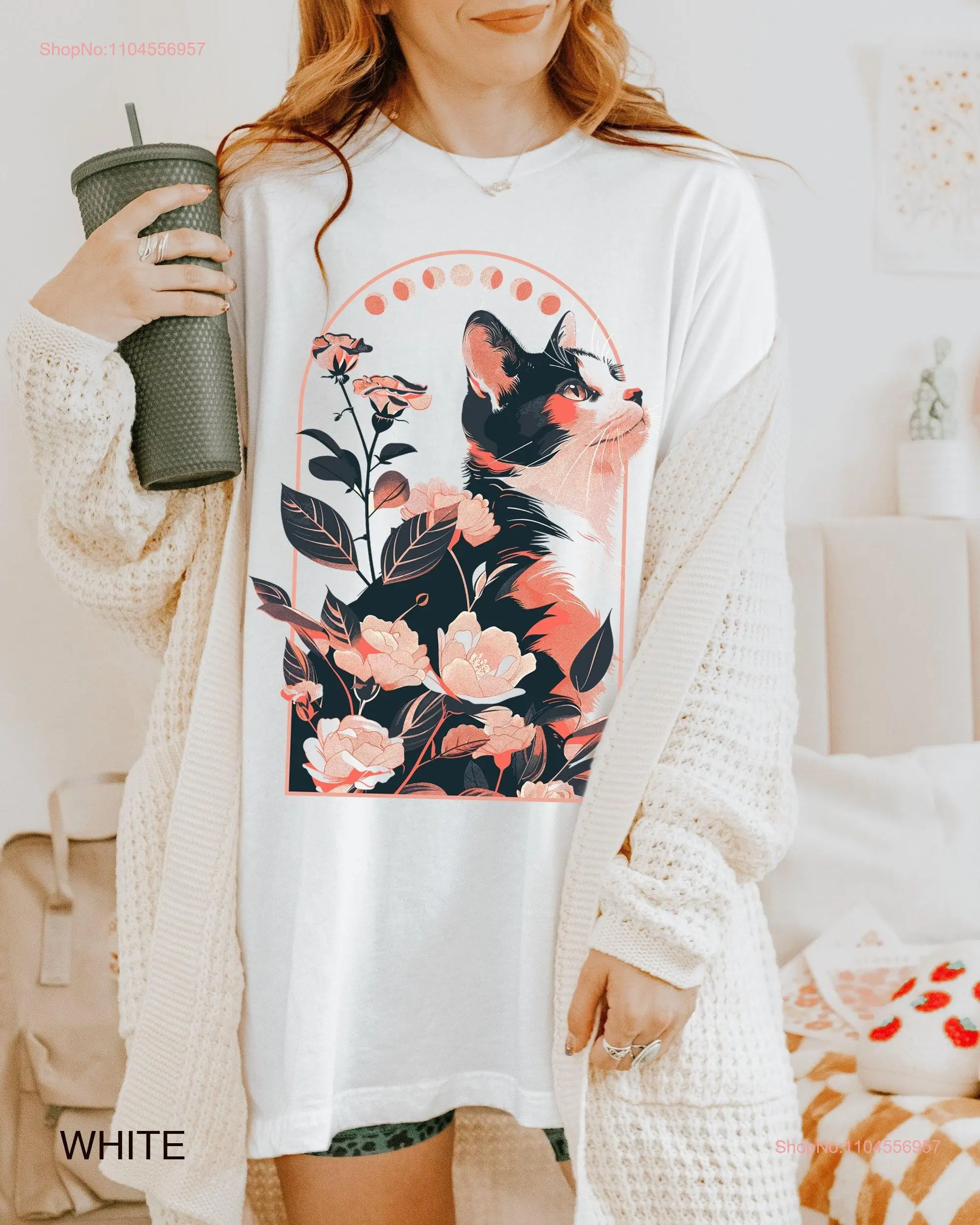 CaT T Shirt Boho Floral Retro Vintage Halftone Design Old school 90's Style Oversized Trendy Celestial lovers
CaT T Shirt Boho Floral Retro Vintage Halftone Design Old school 90's Style Oversized Trendy Celestial lovers