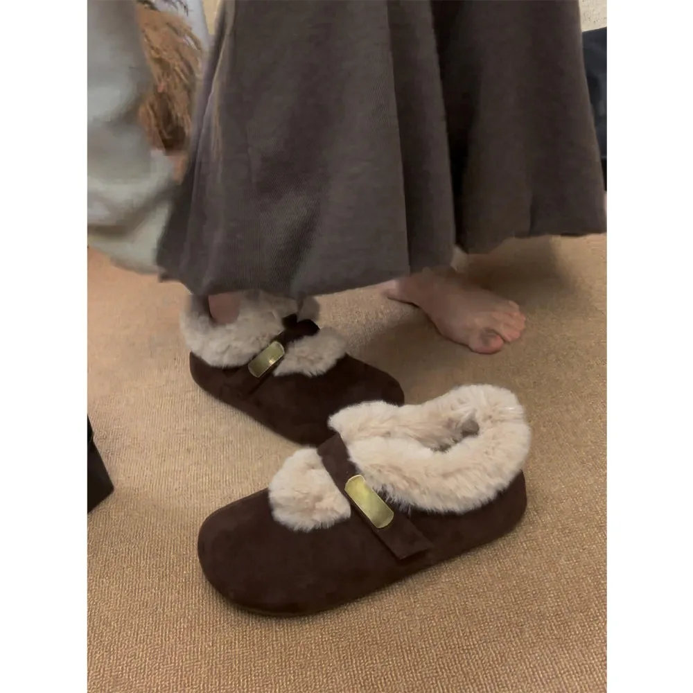 Short platform retro fuzzy shoes 2026 new winter thickened warm snow cotton shoes
Short platform retro fuzzy shoes 2026 new winter thickened warm snow cotton shoes