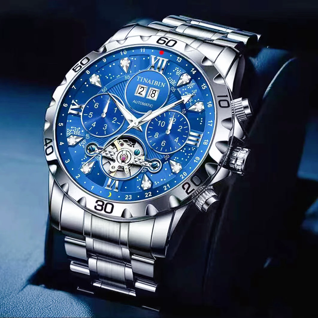 Tourbillon Stainless Steel Watches Man Steel Skeleton Waterproof Mechanical Skeleton Luxury Business Clock 2026
Tourbillon Stainless Steel Watches Man Steel Skeleton Waterproof Mechanical Skeleton Luxury Business Clock 2026