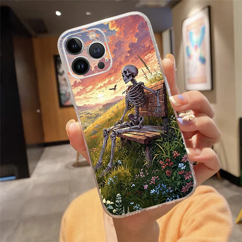 Phone Case Carcasa Funda For iPhone 17 Pro Max Air 16 15 14 13 Pro Max 15 16 Pro 15Plus Skeleton Art Case
Phone Case Carcasa Funda For iPhone 17 Pro Max Air 16 15 14 13 Pro Max 15 16 Pro 15Plus Skeleton Art Case
