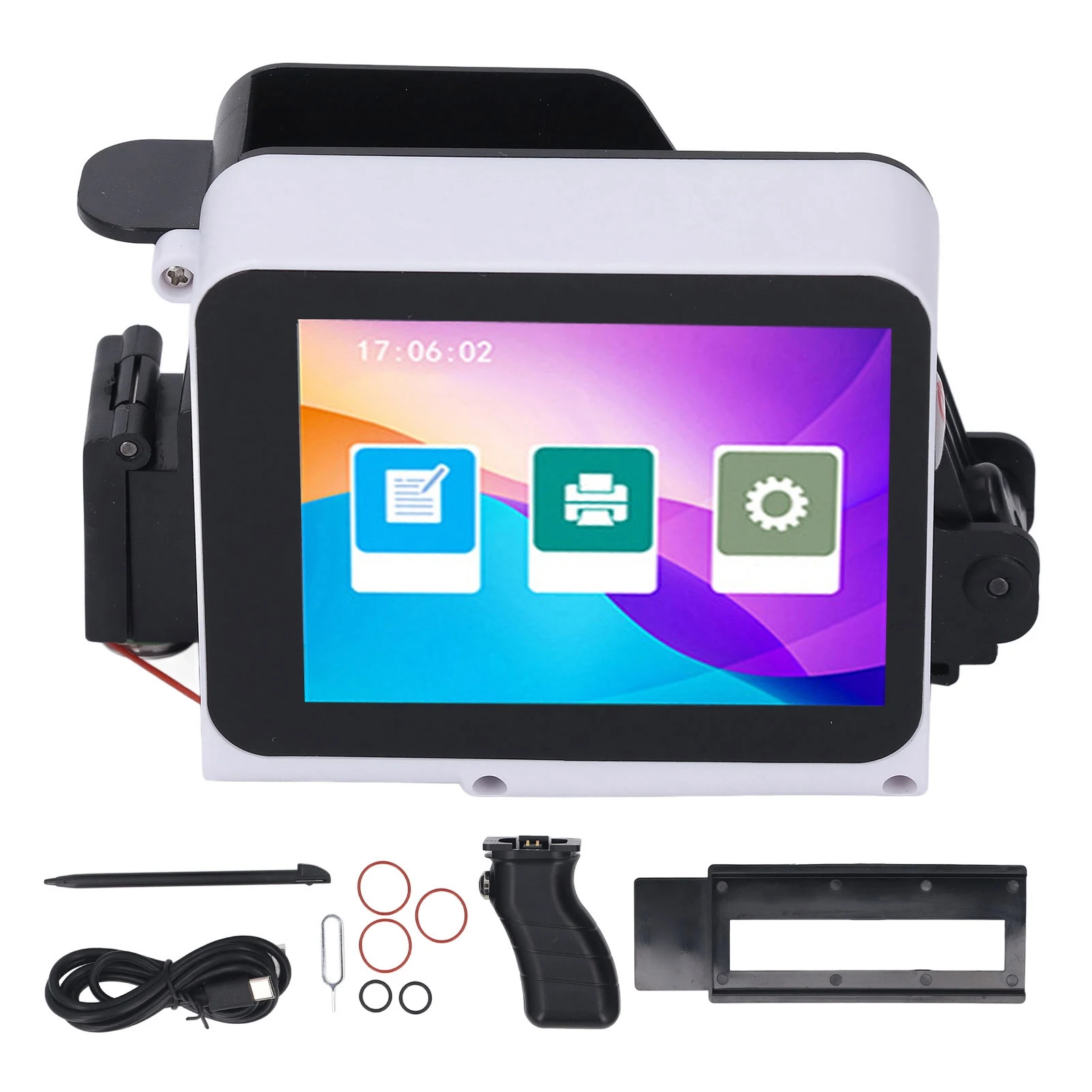 Universal Handheld Printer 12.7mm Inkjet Printing Machine for Barcode Date Label Batch Number Support Multi Languages Materials