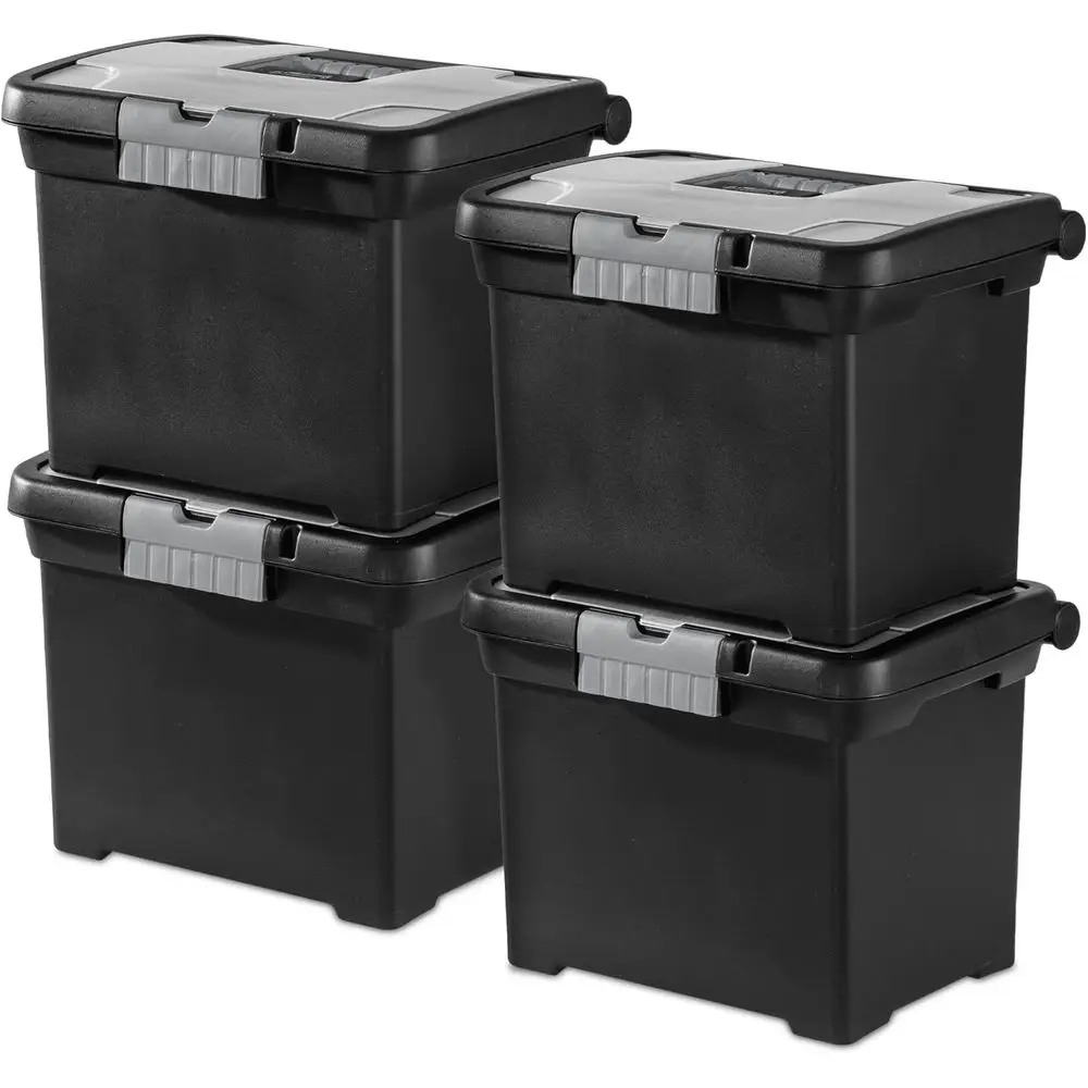 4-Piece Stackable Plastic Letter File Box with Lid for Home, Office, and Dorm Storage
4-Piece Stackable Plastic Letter File Box with Lid for Home, Office, and Dorm Storage