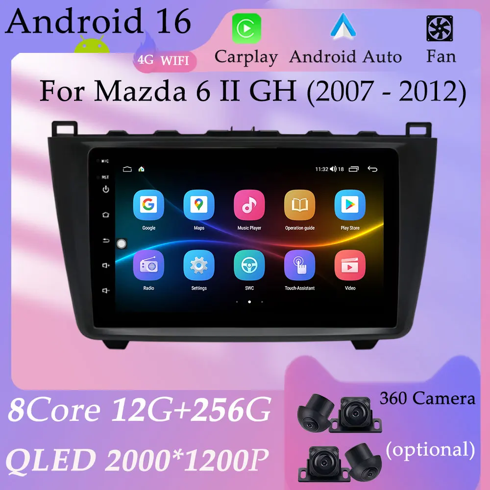 CarPlay Android for Mazda 6 ll GH 2007 - 2012 Car Radio Video Multimedia Player Split Screen GPS Navi DSP Stereo HD Screen WIFI
CarPlay Android for Mazda 6 ll GH 2007 - 2012 Car Radio Video Multimedia Player Split Screen GPS Navi DSP Stereo HD Screen WIFI