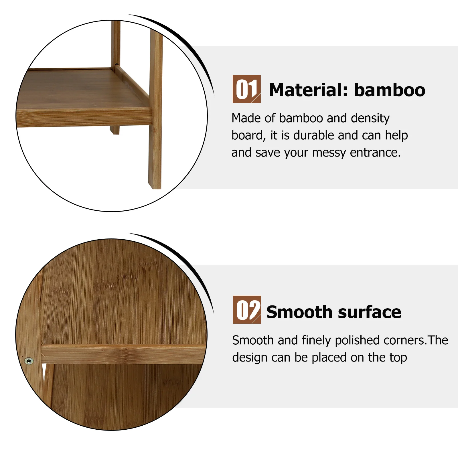 1Pcs Bamboo Shoe Rack Three-Layer Simple Style Storage Holder Household Shoe Shelf Organizer for Home Storage Holder
1Pcs Bamboo Shoe Rack Three-Layer Simple Style Storage Holder Household Shoe Shelf Organizer for Home Storage Holder