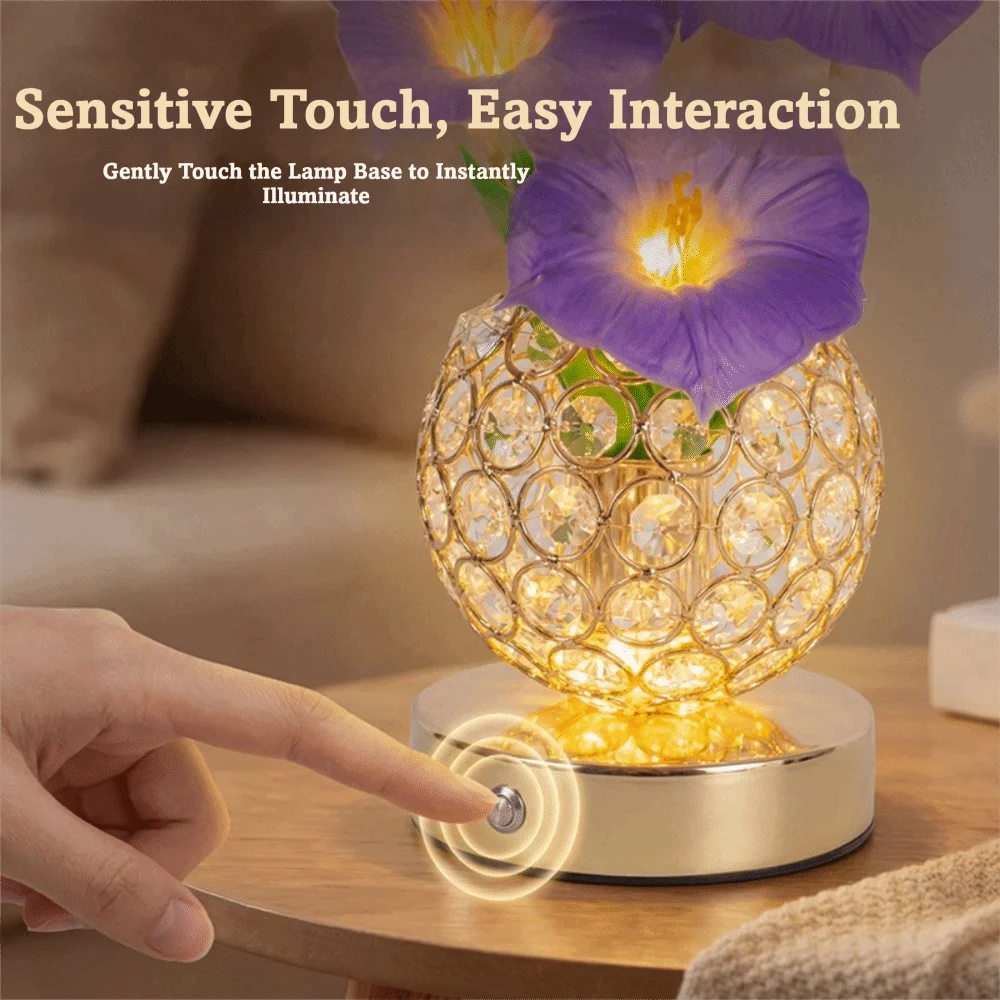 Crystal Flower Morning Glory Night Light USB Rechargeable LED Light Romantic Night Light New Design Touch Switch for 1200mAh
Crystal Flower Morning Glory Night Light USB Rechargeable LED Light Romantic Night Light New Design Touch Switch for 1200mAh