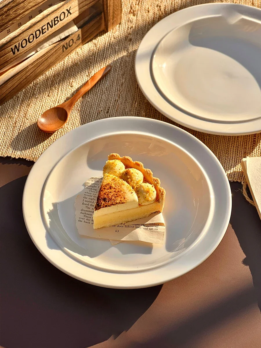 White Ceramic Western Food Plate Solid Colour Simple Dessert Cake Breakfast Plate Home Spaghetti Plate Tableware
White Ceramic Western Food Plate Solid Colour Simple Dessert Cake Breakfast Plate Home Spaghetti Plate Tableware