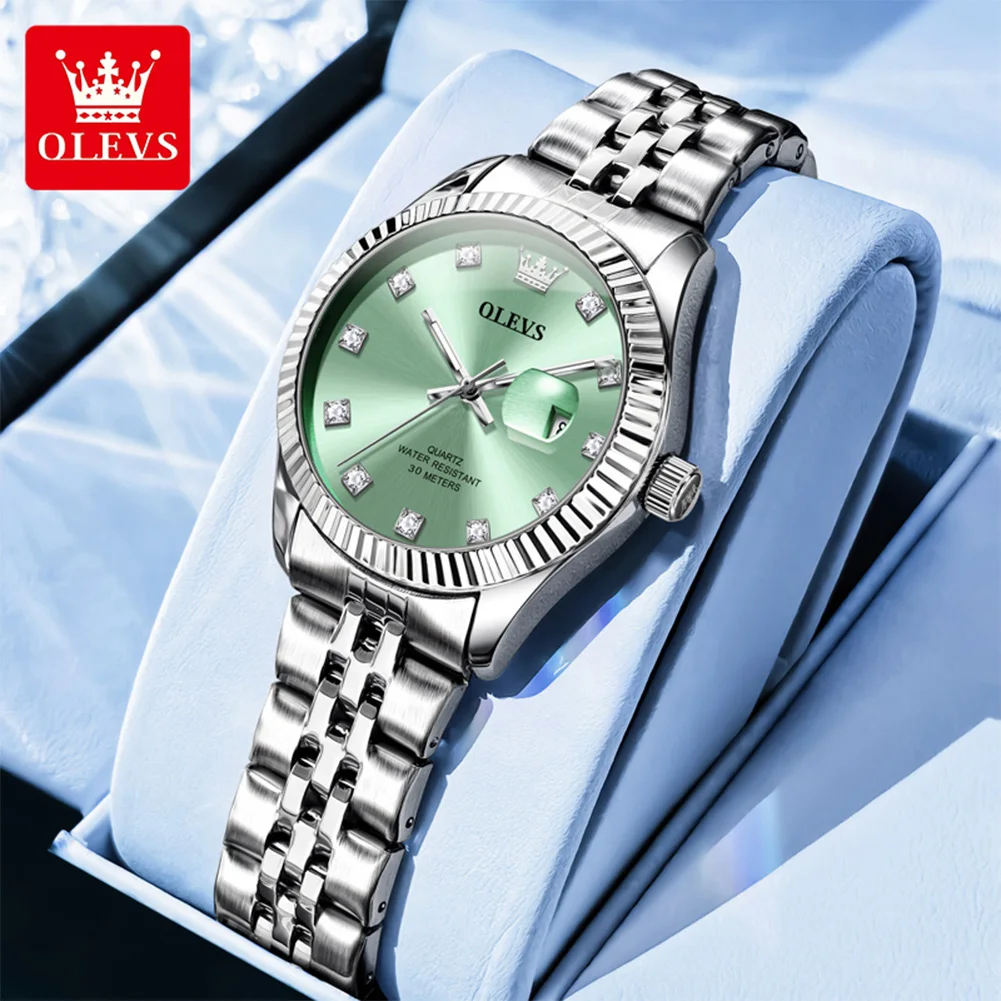 OLEVS 3705 Elegant Luxury Quartz Wristwatch for Lady Waterproof Auto Date Stainless Steel Women’s Watch Original
OLEVS 3705 Elegant Luxury Quartz Wristwatch for Lady Waterproof Auto Date Stainless Steel Women’s Watch Original