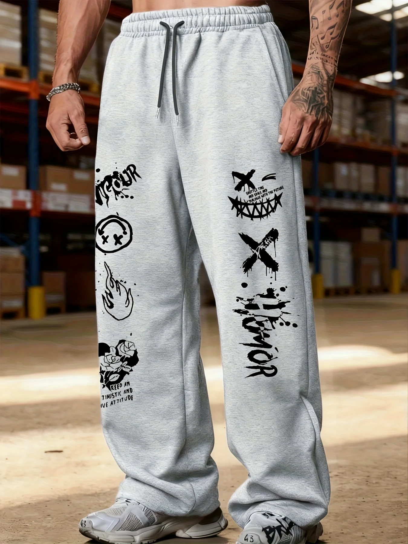 Men's Versatile Solid Color Drawstring Loose Casual Sports Trousers, Spring and Autumn Men's Outdoor Home Casual Trousers
Men's Versatile Solid Color Drawstring Loose Casual Sports Trousers, Spring and Autumn Men's Outdoor Home Casual Trousers