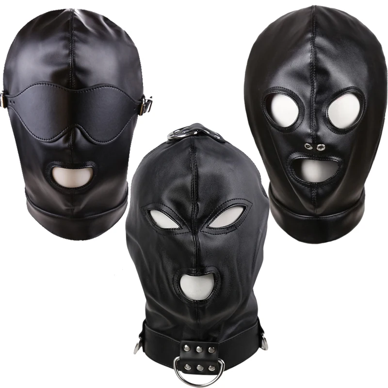 Black Soft PU Leather Hood Mask Cosplay Party Sexy Full Head Bondage Masks Open Eye Mouth Punk Style Couple Games Accessories
Black Soft PU Leather Hood Mask Cosplay Party Sexy Full Head Bondage Masks Open Eye Mouth Punk Style Couple Games Accessories