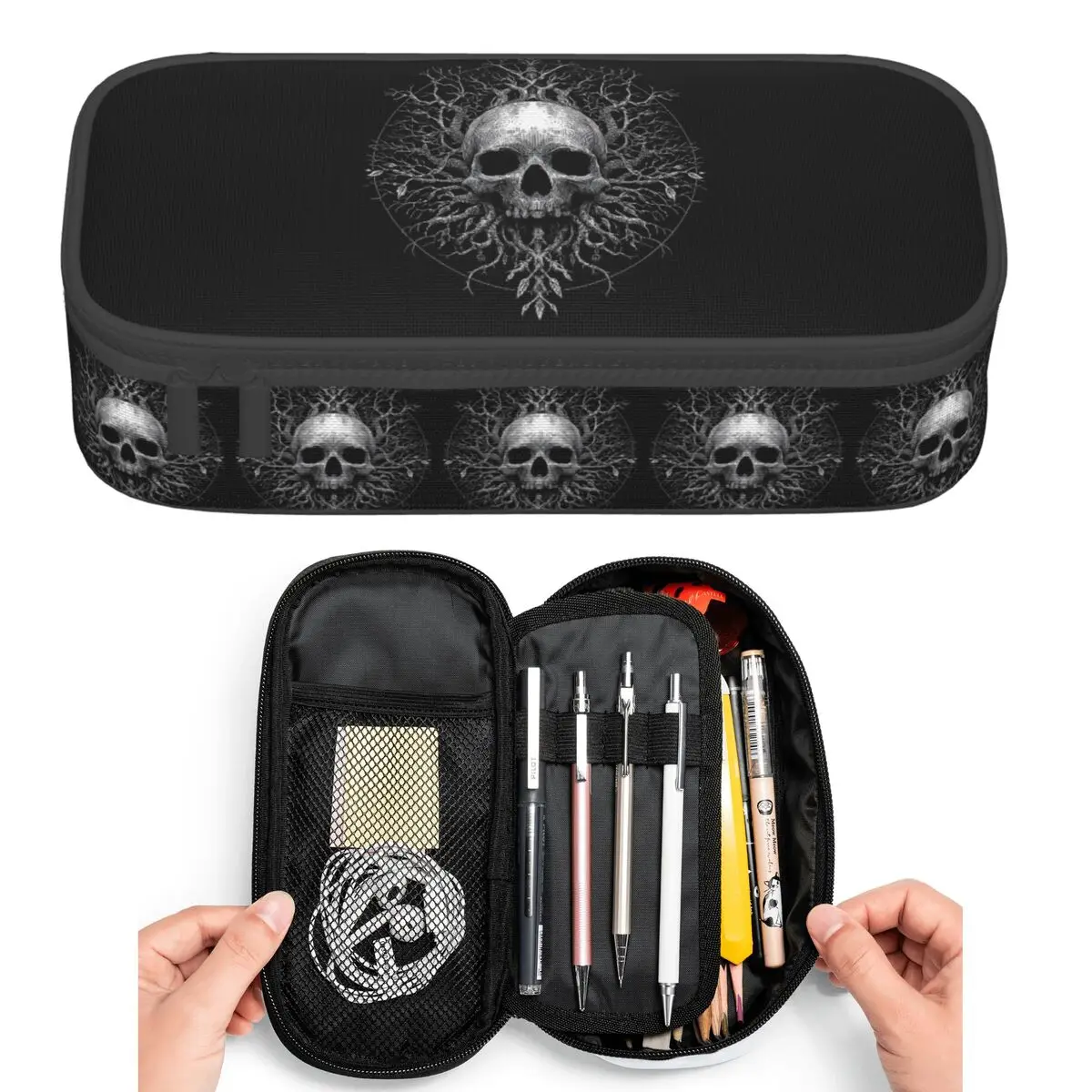 Skeleton Tree Printed Pencil Cases for Students Pen Box Pencil Bag Big Capacity Pencil Pouch Pen Holder
Skeleton Tree Printed Pencil Cases for Students Pen Box Pencil Bag Big Capacity Pencil Pouch Pen Holder