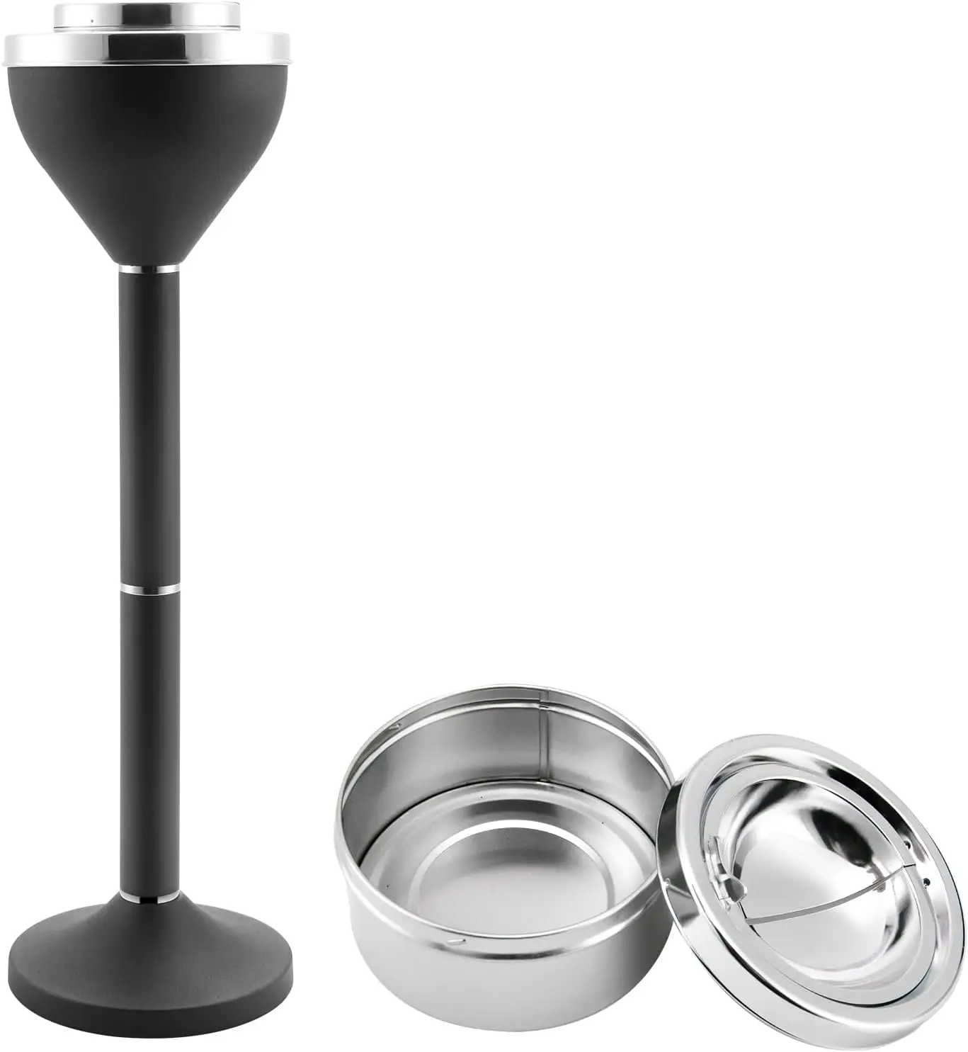 Tall Outdoor Ashtray with Adjustable Height, Large Metal Cigarette Butt Receptacle for Patio Use
Tall Outdoor Ashtray with Adjustable Height, Large Metal Cigarette Butt Receptacle for Patio Use