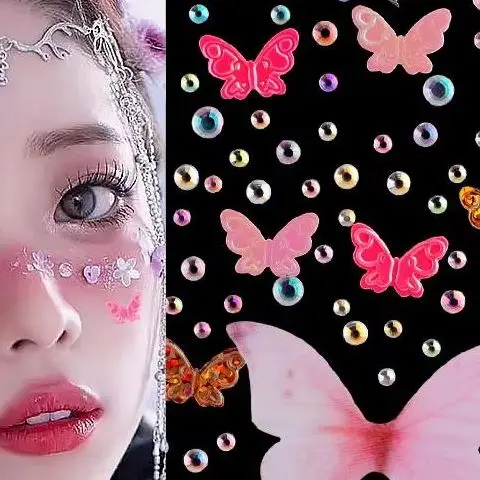 Butterfly Gem Crystal Tattoo Facial Rhinestone Sticker Self Adhesive Body Brow Makeup Mix Size Item Fairy Beauty Colorful Tattoo
Butterfly Gem Crystal Tattoo Facial Rhinestone Sticker Self Adhesive Body Brow Makeup Mix Size Item Fairy Beauty Colorful Tattoo
