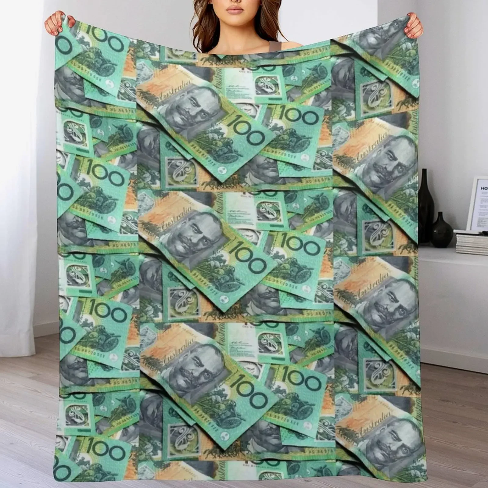 Australian $100 notes Throw Blanket Bed Fashionable Softest Cute funny gift Blankets
Australian $100 notes Throw Blanket Bed Fashionable Softest Cute funny gift Blankets