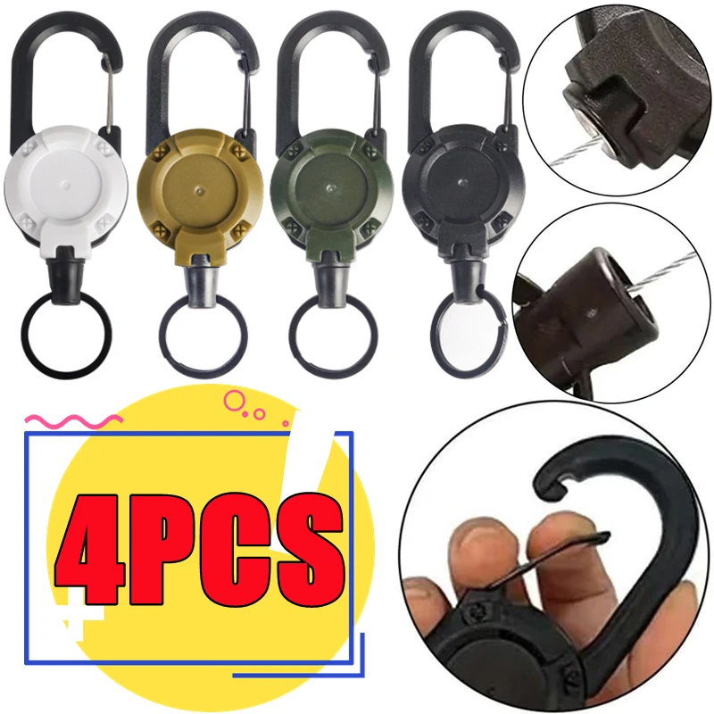 New 4-1PC Wire Rope Sporty Retractable Key Chain Easy-To-Pull Buckle Anti-Lost High Rebound Anti-theft Metal Easy-To-Pull Buckle
New 4-1PC Wire Rope Sporty Retractable Key Chain Easy-To-Pull Buckle Anti-Lost High Rebound Anti-theft Metal Easy-To-Pull Buckle