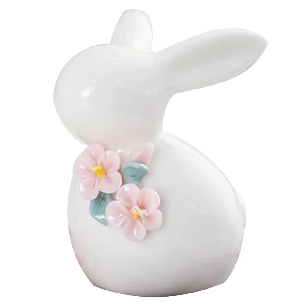 Ceramic Rabbit Decoration Cute Bunny with Purple Flower for Home Garden Ceramic Rabbit Bunny Ornament Rabbits Decor
Ceramic Rabbit Decoration Cute Bunny with Purple Flower for Home Garden Ceramic Rabbit Bunny Ornament Rabbits Decor