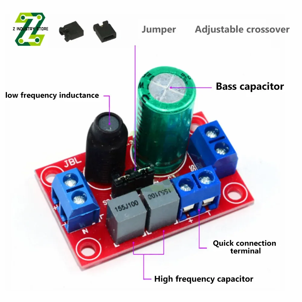 High Bass Crossover 4-speed Adjustable Audiophile HiFi Sound Quality Speaker Dual Crossover Module Audio Filter
High Bass Crossover 4-speed Adjustable Audiophile HiFi Sound Quality Speaker Dual Crossover Module Audio Filter