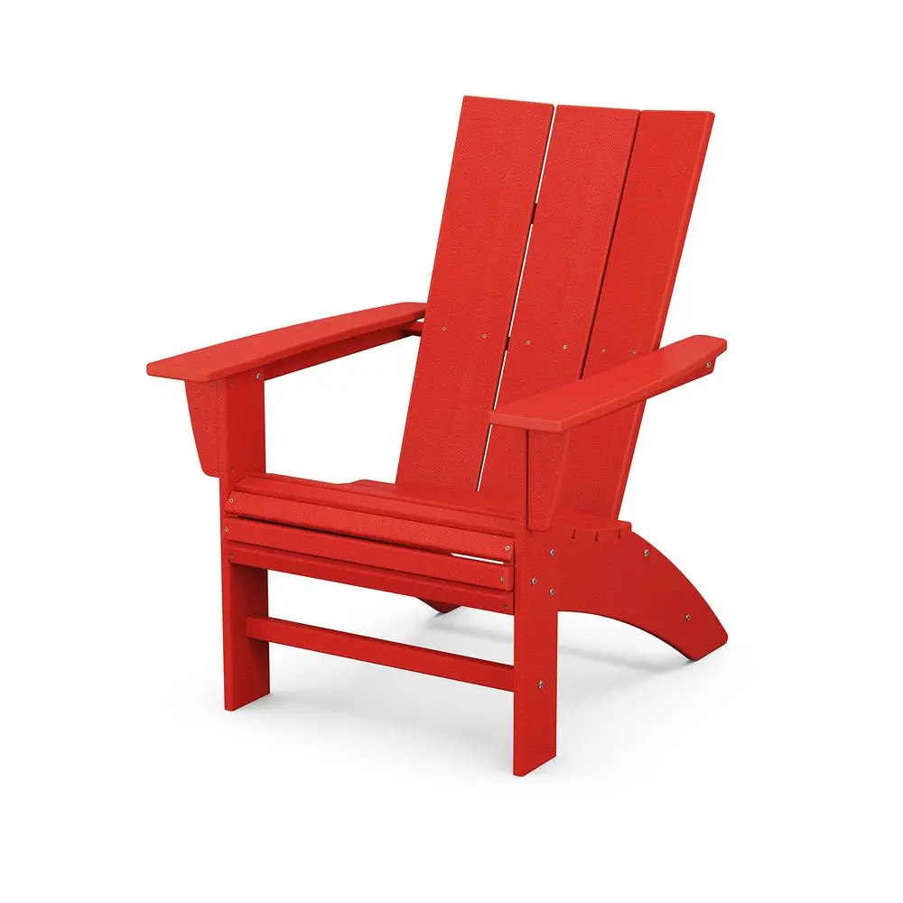 Modern Curveback Adirondack Chair, Sunset Red AllWeather Outdoor Patio Furniture HeavyDuty HDPE Firepit Seating, Deck, Lawn, Ga
Modern Curveback Adirondack Chair, Sunset Red AllWeather Outdoor Patio Furniture HeavyDuty HDPE Firepit Seating, Deck, Lawn, Ga