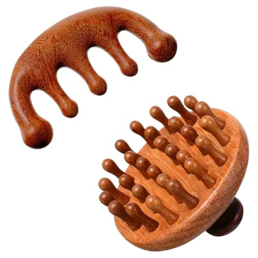 2 Pack Wooden Scalp Massager Comb Wooden Hair Brush Head Gua Sha Brush Hair Scrubber Portable Handheld Hairs Growth Tool for Wo
2 Pack Wooden Scalp Massager Comb Wooden Hair Brush Head Gua Sha Brush Hair Scrubber Portable Handheld Hairs Growth Tool for Wo