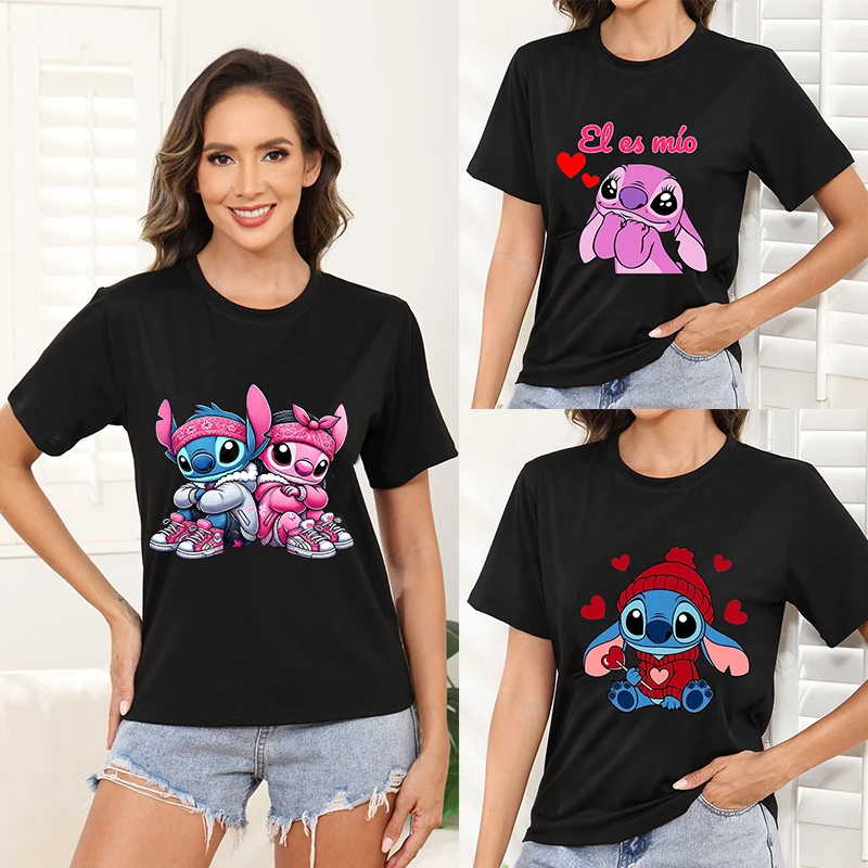 Cartoon Black t-Shirt Women Clothing Tees Custom Y2k Disney Clothes Printed New Short Sleeve Tops Reviews Many Clothes T Shirt
Cartoon Black t-Shirt Women Clothing Tees Custom Y2k Disney Clothes Printed New Short Sleeve Tops Reviews Many Clothes T Shirt