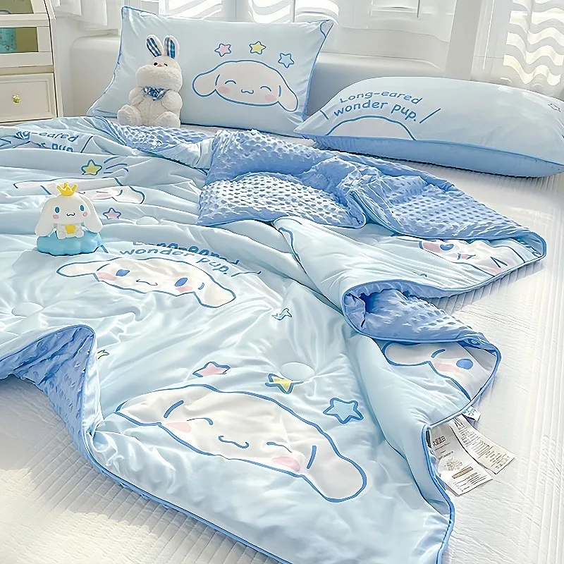 New Sanrio Cartoon Cinnamoroll A-class Cool Anime Kuromi Printed Knitted Quilt Kawaii Room Decoration Thin Quilt Gift
New Sanrio Cartoon Cinnamoroll A-class Cool Anime Kuromi Printed Knitted Quilt Kawaii Room Decoration Thin Quilt Gift